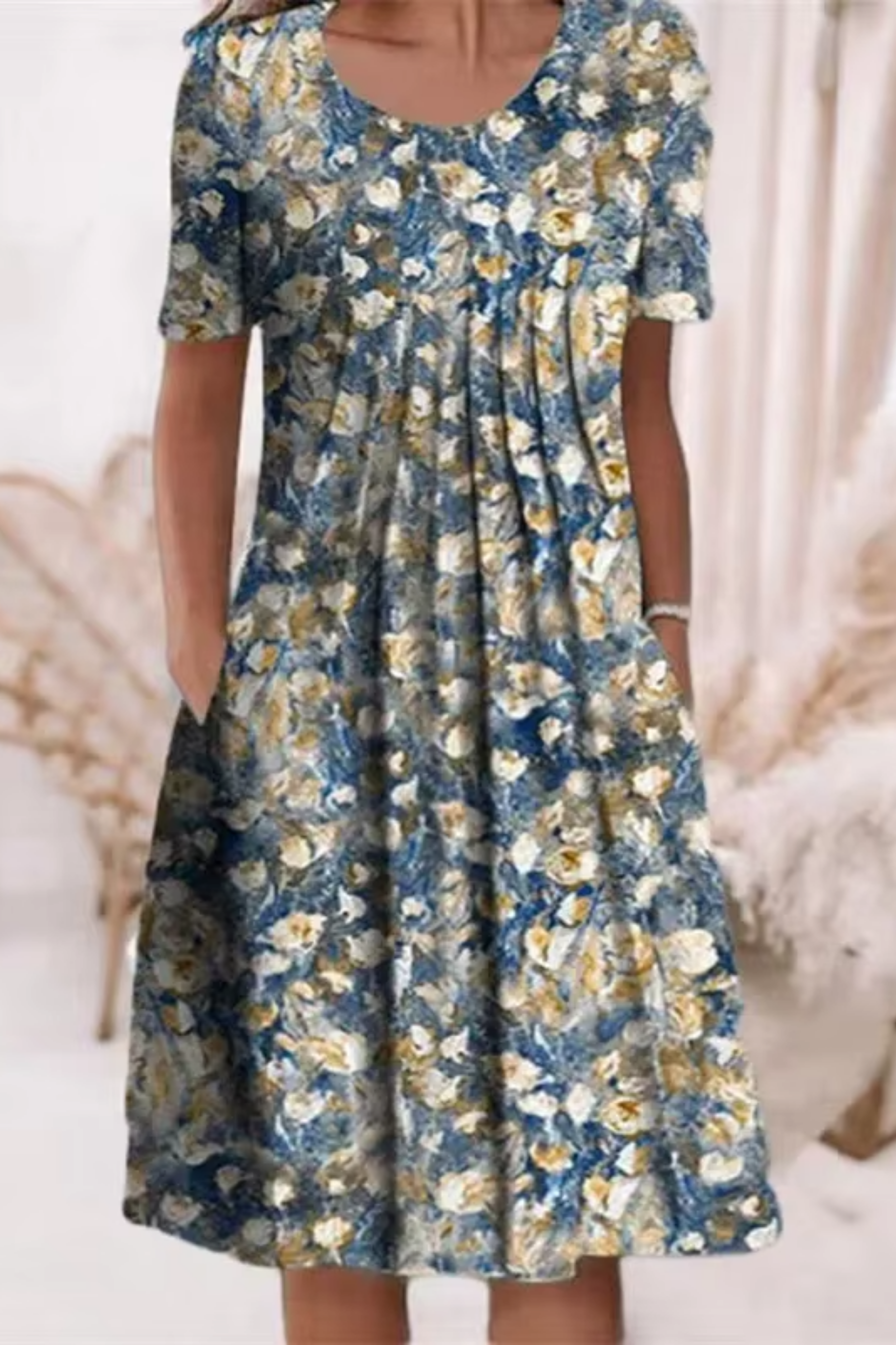 Fylaro - kjole med blomstertrykk