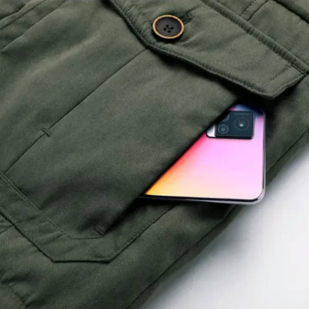 Elegant polstret jakke for utendørsbruk