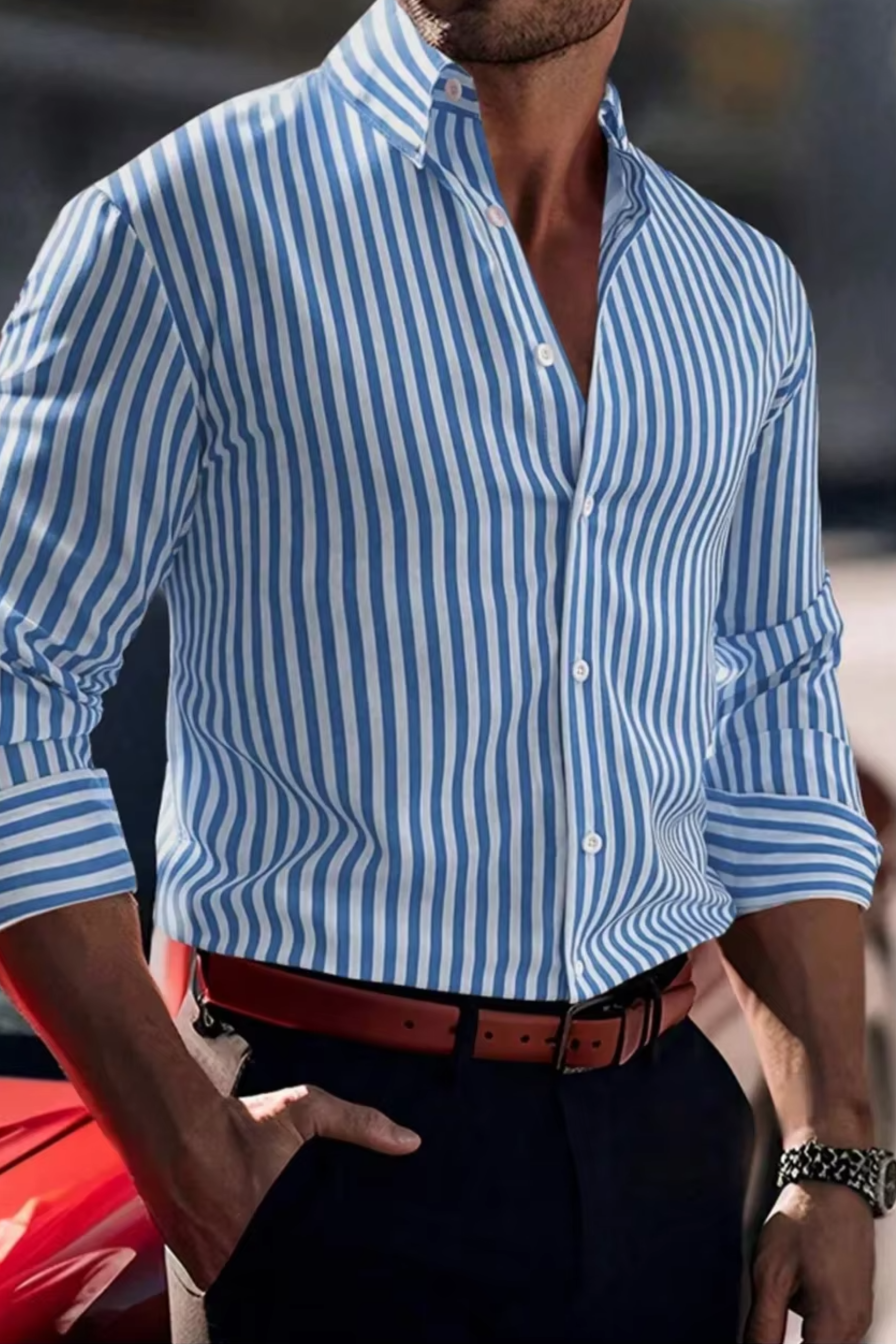 Fylaro - Stripete herreskjorte