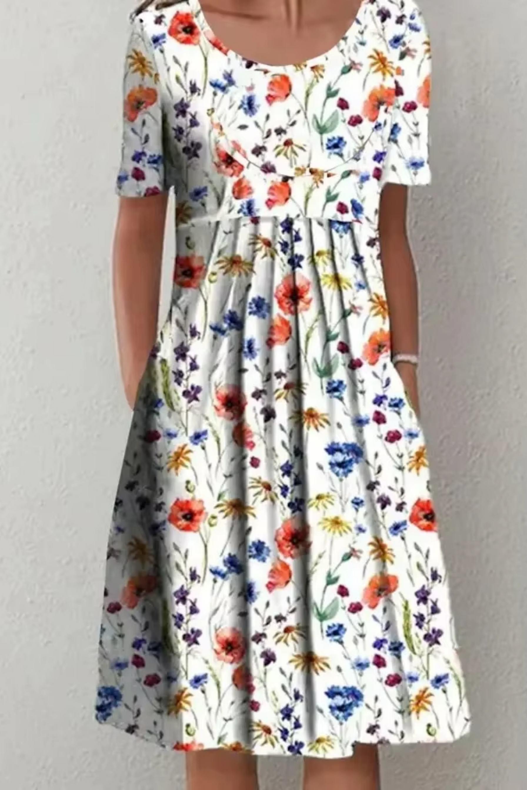 Fylaro - kjole med blomstertrykk