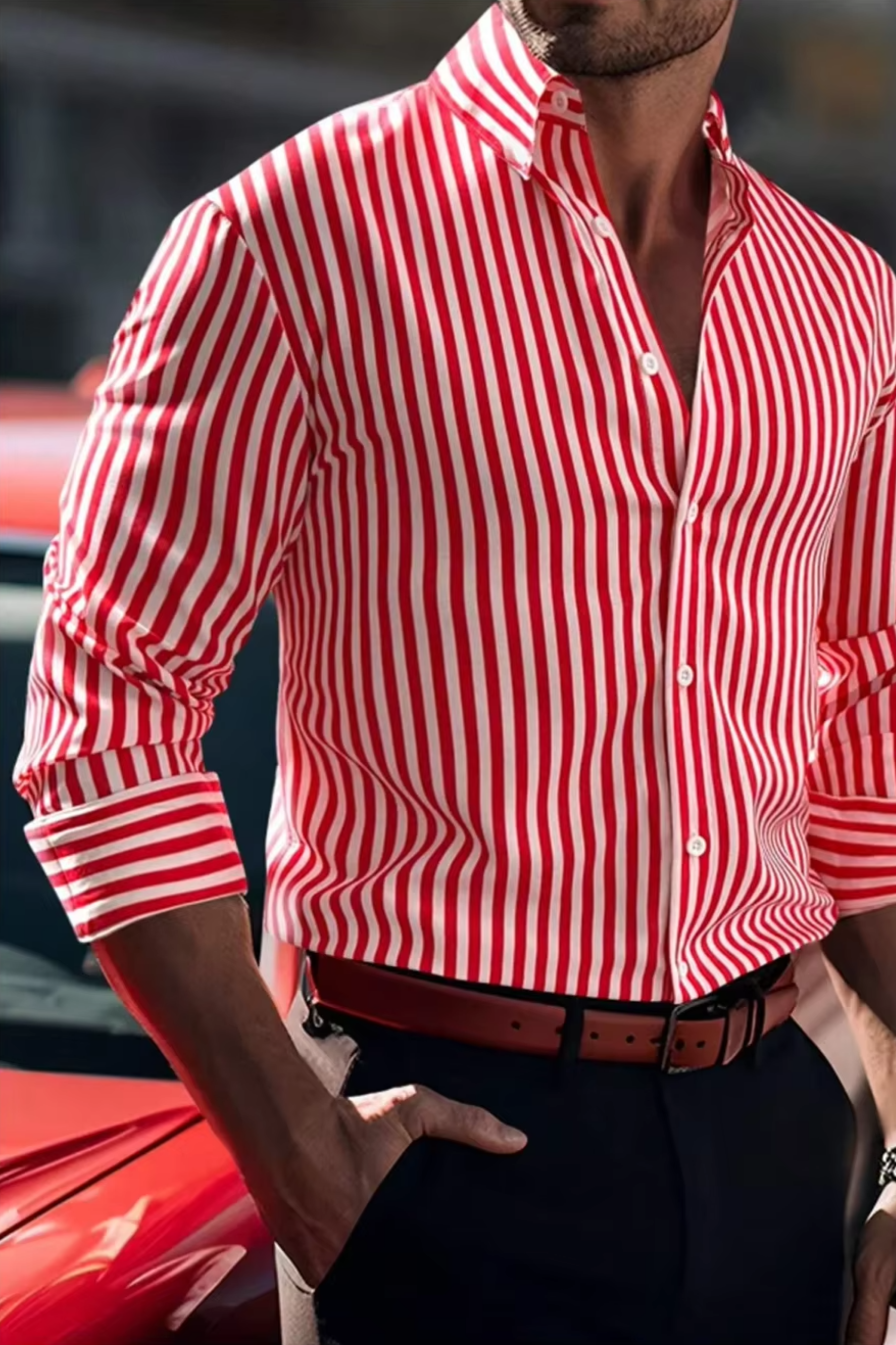 Fylaro - Stripete herreskjorte