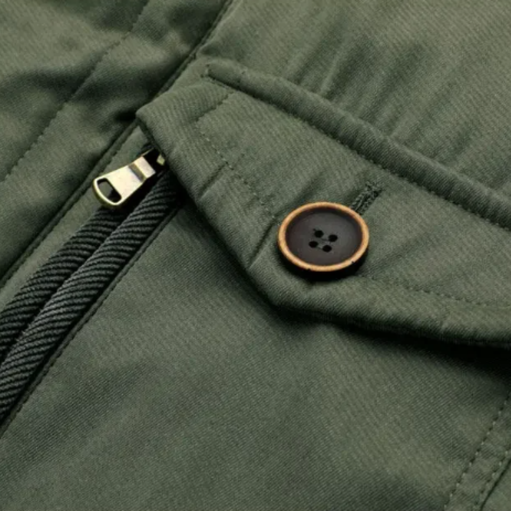 Elegant polstret jakke for utendørsbruk