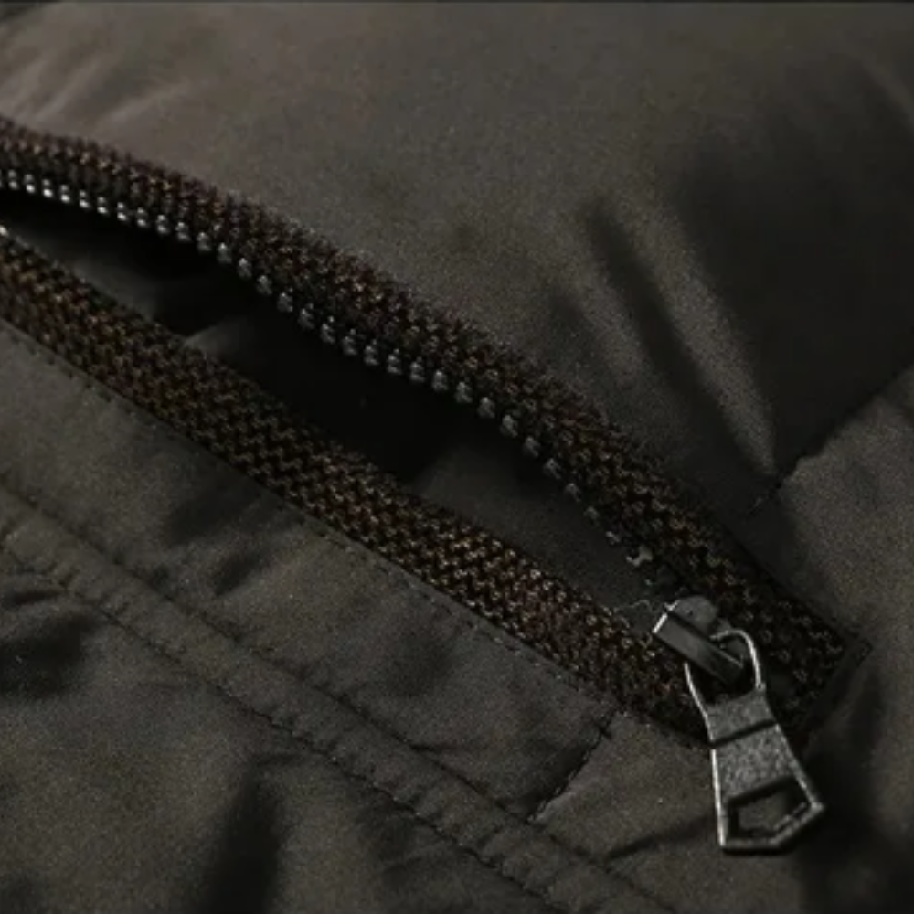 Elegant polstret fleece vinterjakke