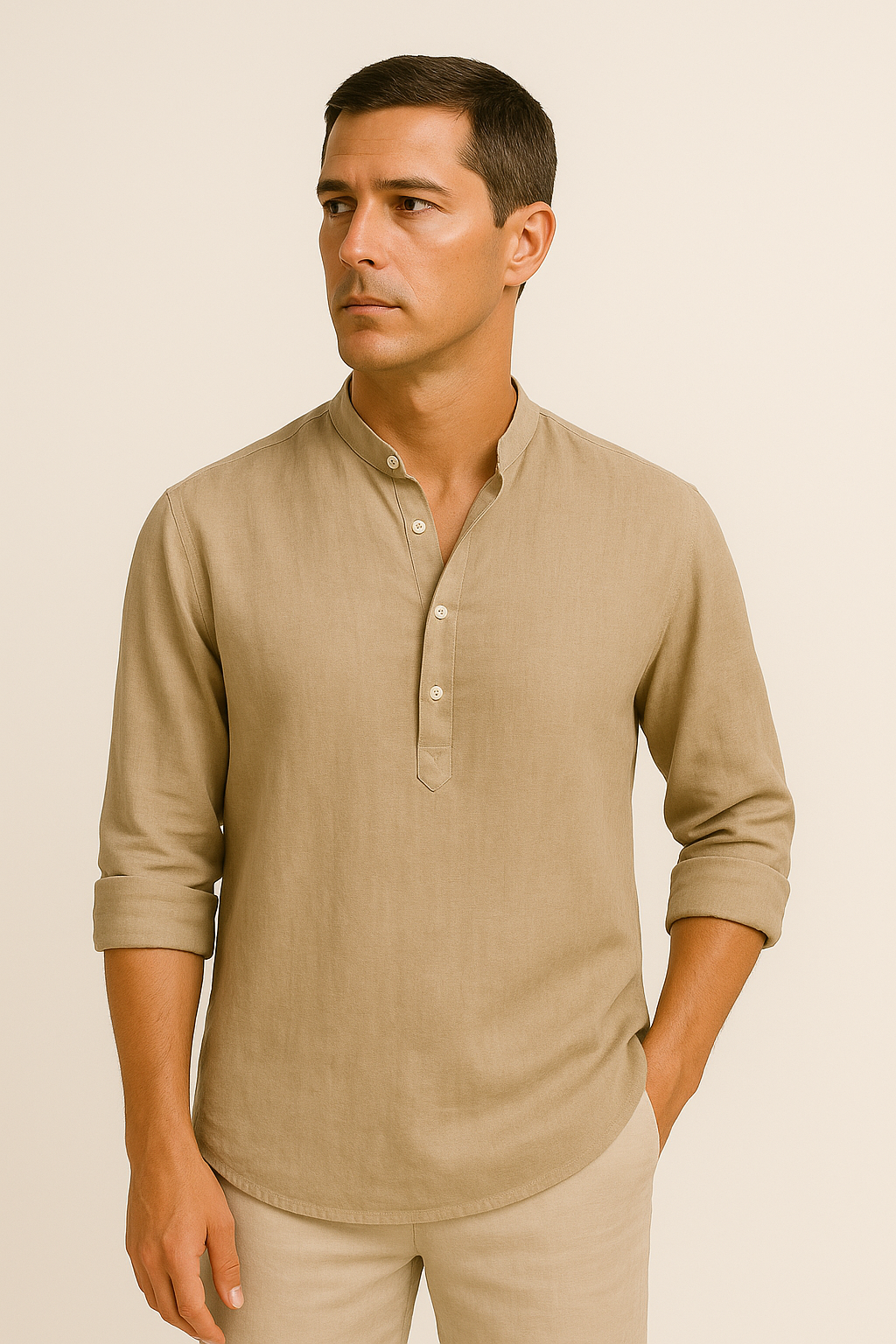 Fylaro - bomullsskjorte beige