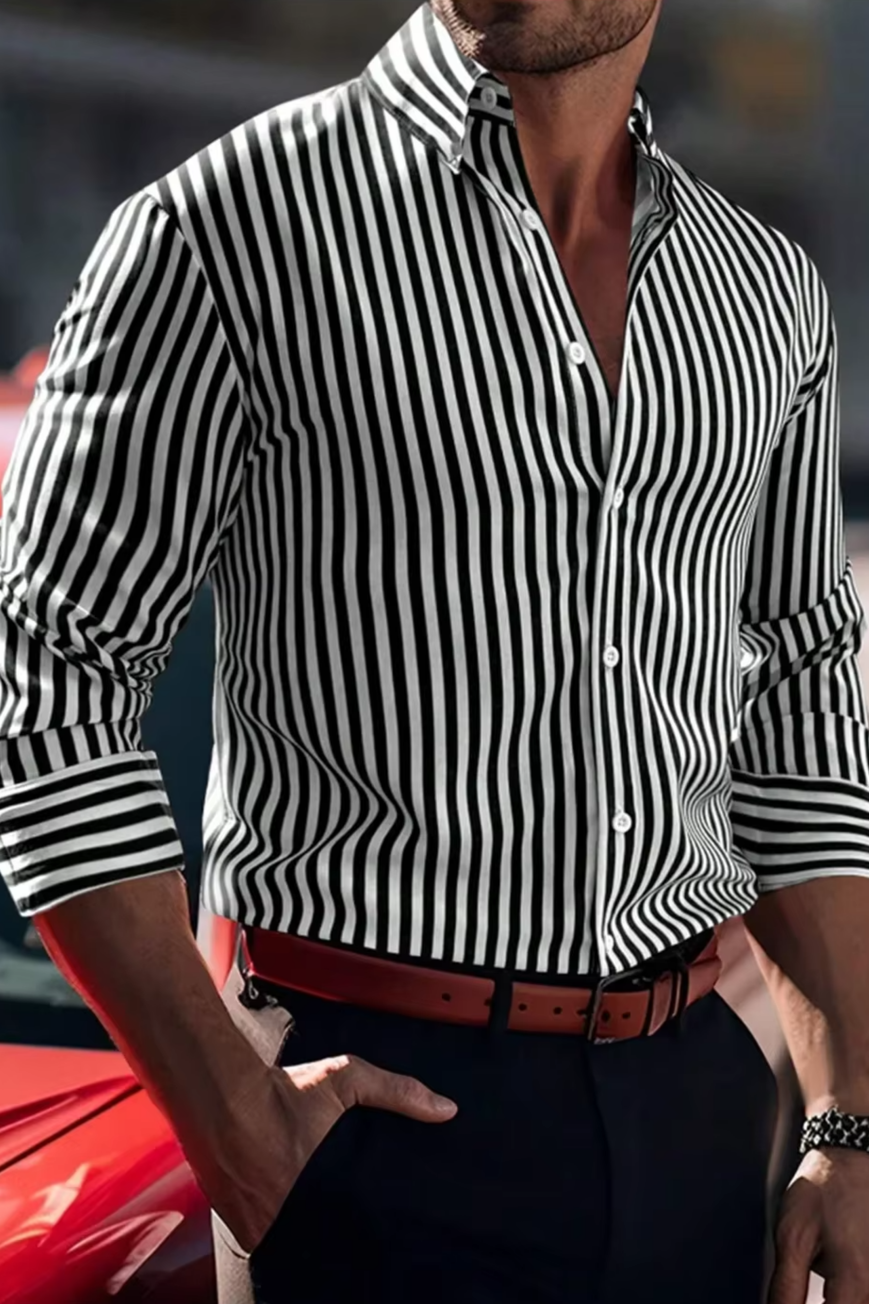 Fylaro - Stripete herreskjorte