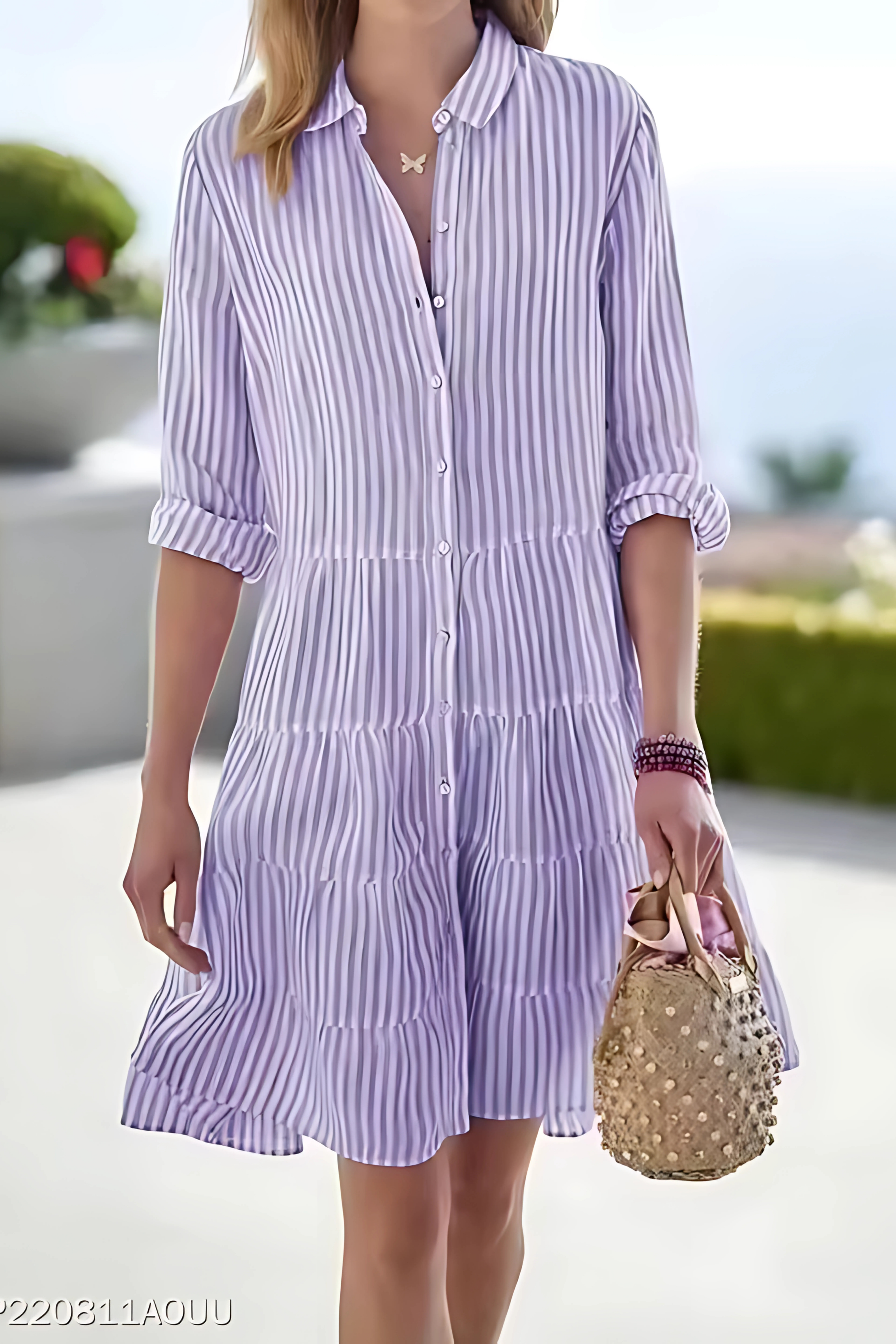 Fylaro - stripete oversize kjole