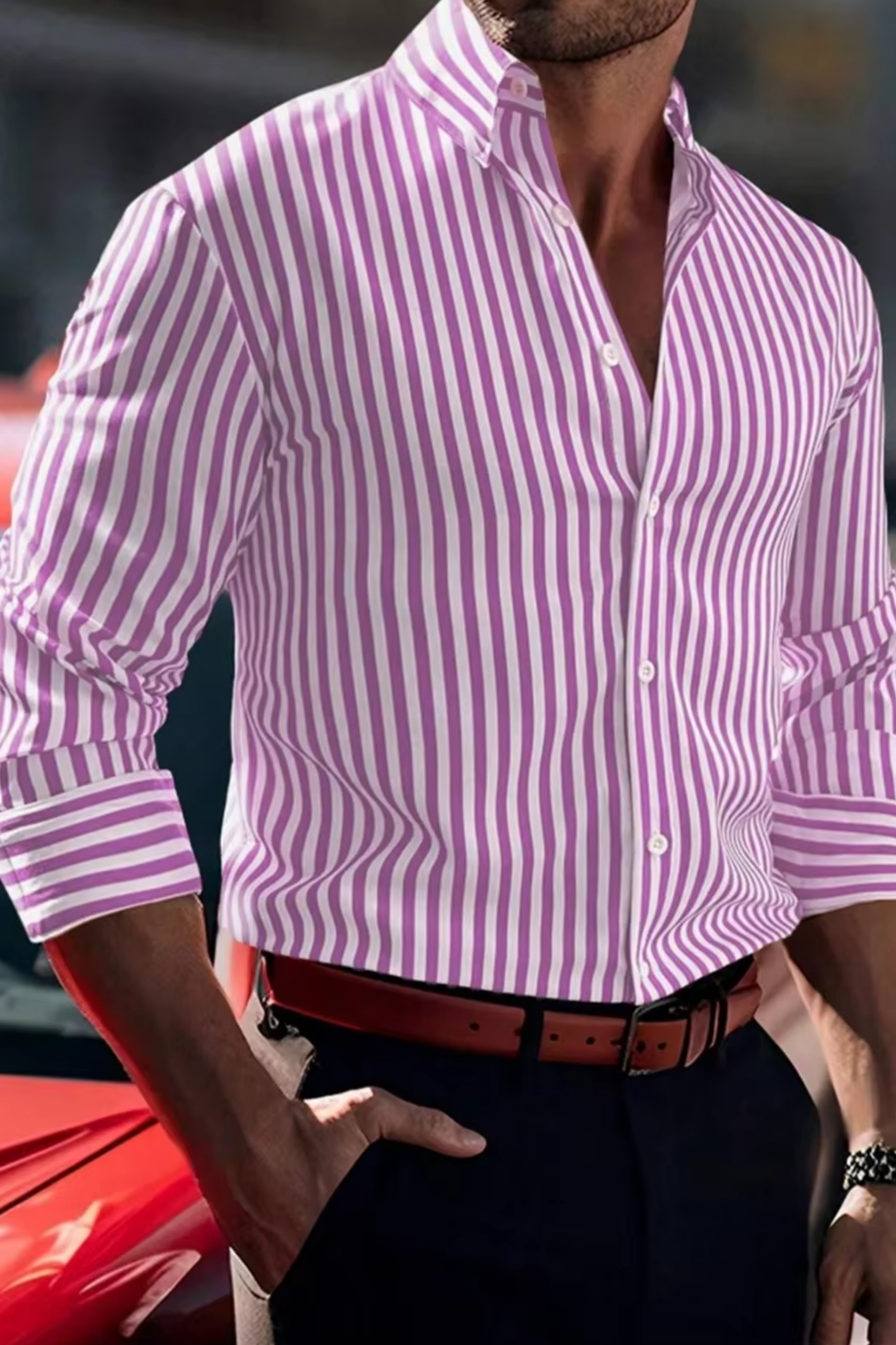 Fylaro - Stripete herreskjorte