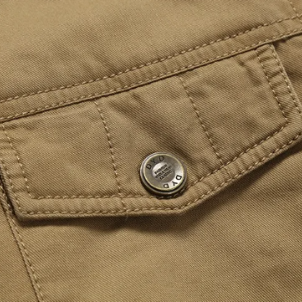 Elegant bomullsforet vinterjakke