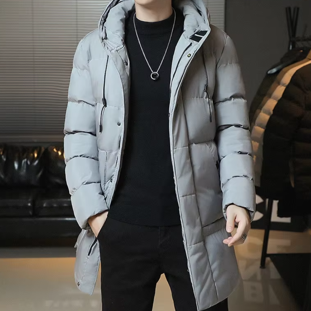 Elegant lang vinterjakke