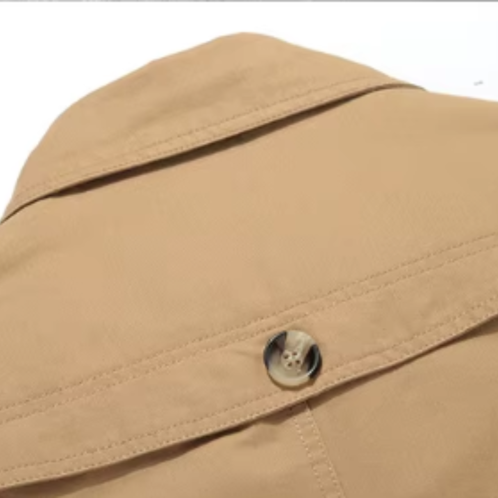 Elegant polstret trenchcoat