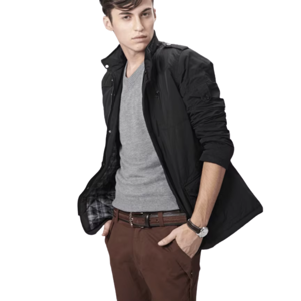 Elegant vindtett jakke