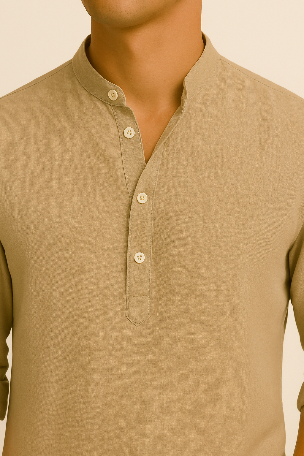 Fylaro - bomullsskjorte beige