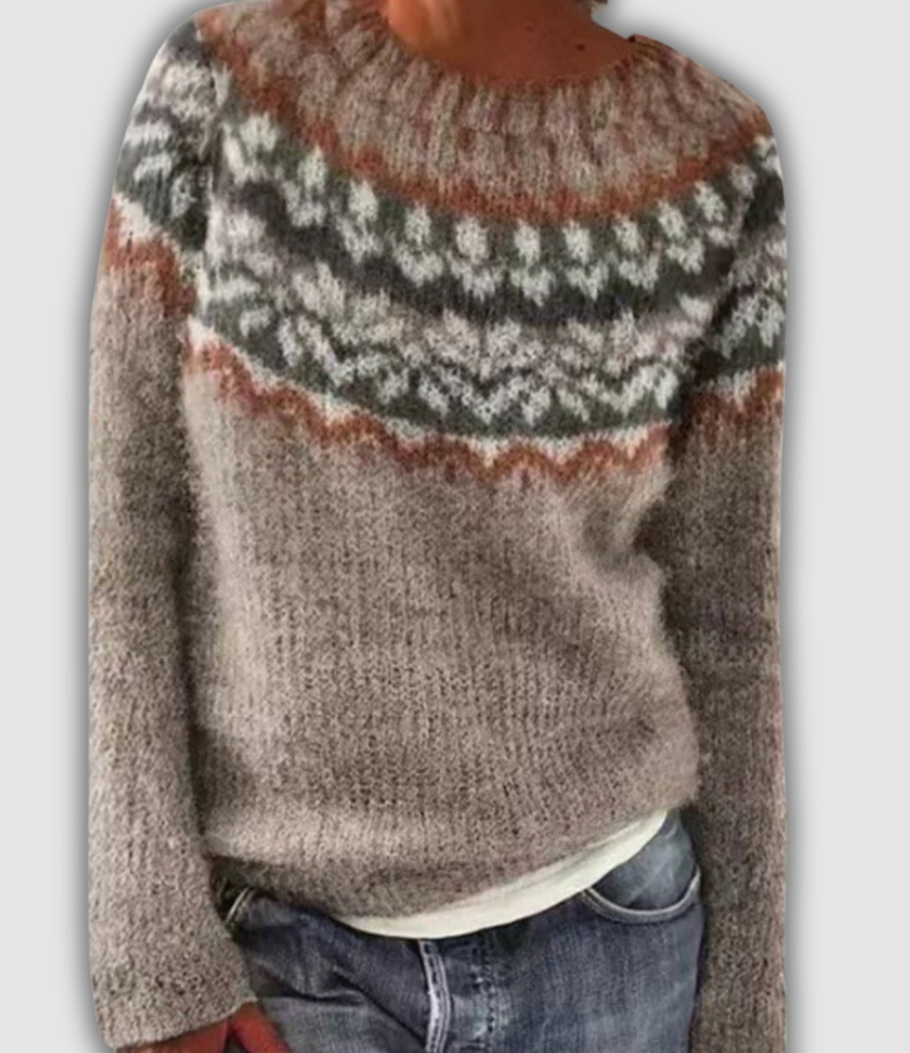 Thalea - Nordisk mønsterstrikket genser