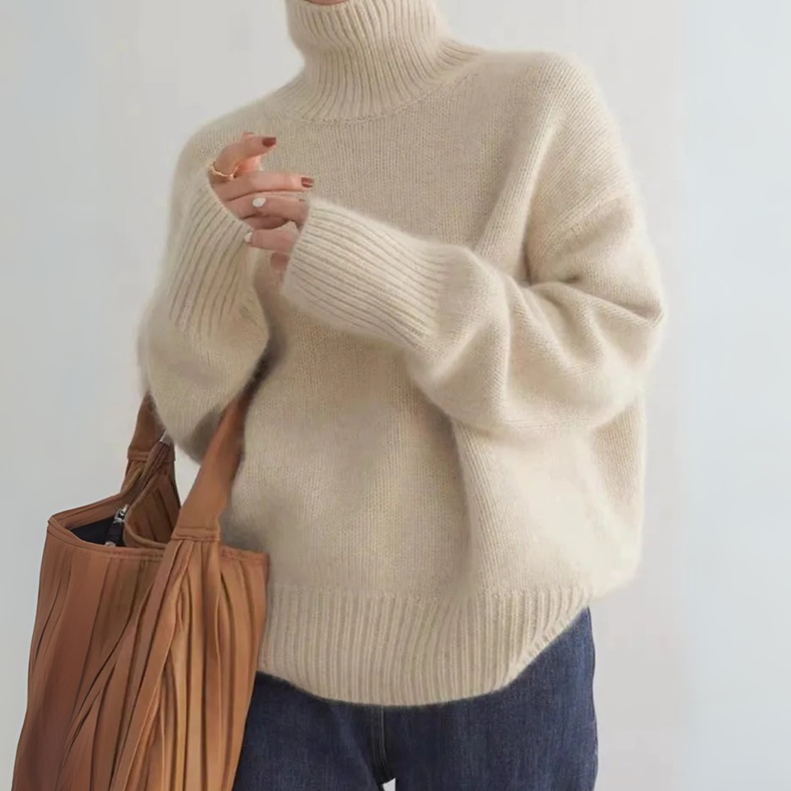 Isabella - Høy krage i kasjmir