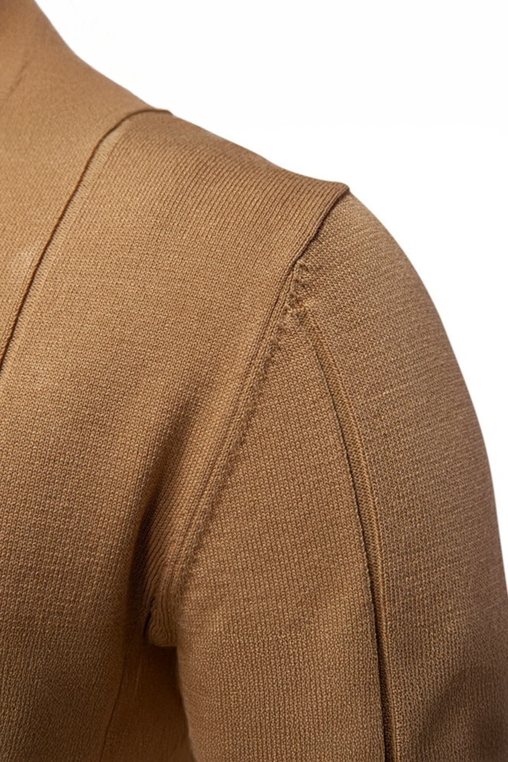 Strikket Poloskjorte med Glidelås