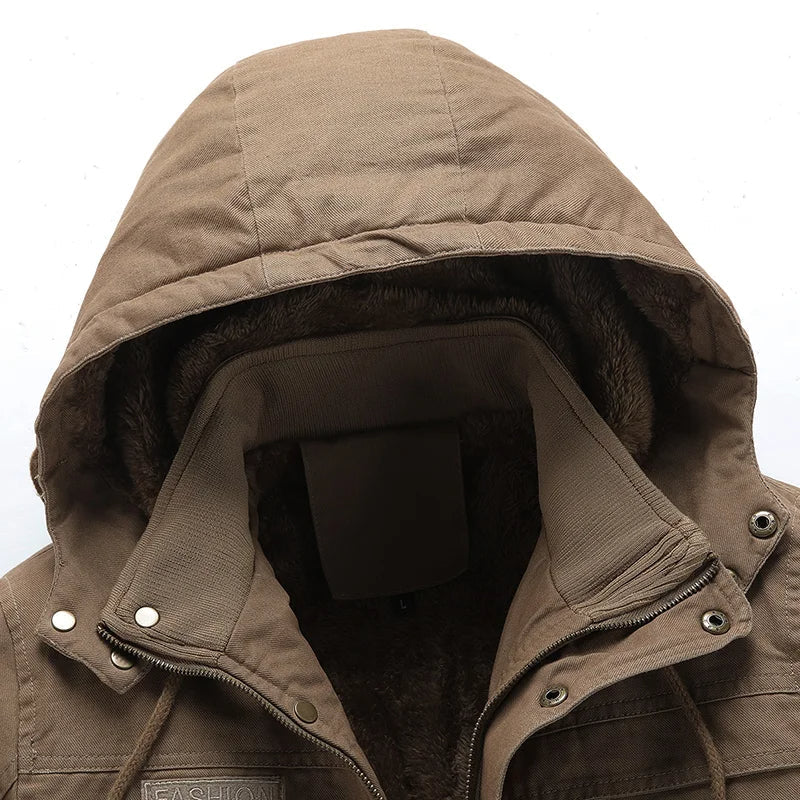 Casual bomulls vinterjakke