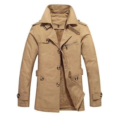 Elegant polstret trenchcoat
