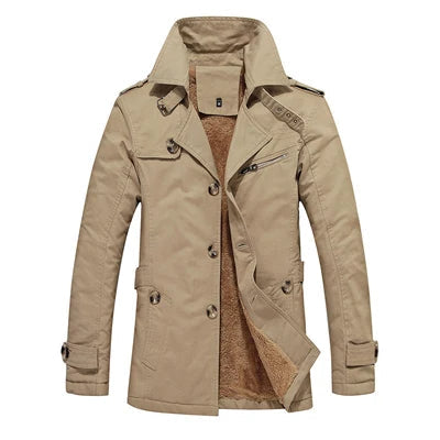 Elegant polstret trenchcoat